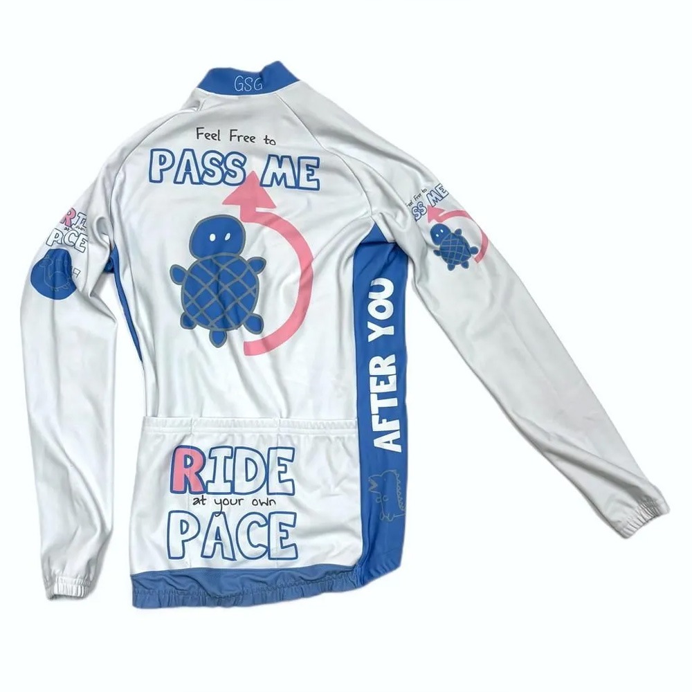 セブンイタリア　サイクルジャージ　レディース セブンイタリア Pass Me Turtle Lady LS Jersey オフホワイト