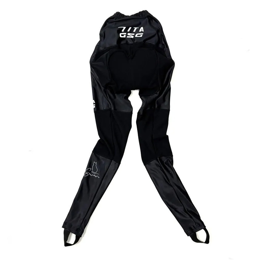 新品　メダリストクラブ　タイツ　2Lサイズ　競輪　サイクルウェア　冬 セブンイタリア Cafe Cat Lady Winter Tights ブラック レディース