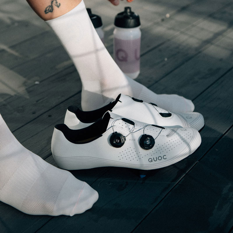 QUOC M3-sport ホワイト サイズ43 ビンディングシューズ クオック M3 SPORT オフホワイト シューズ | シューズ,ロードバイク用