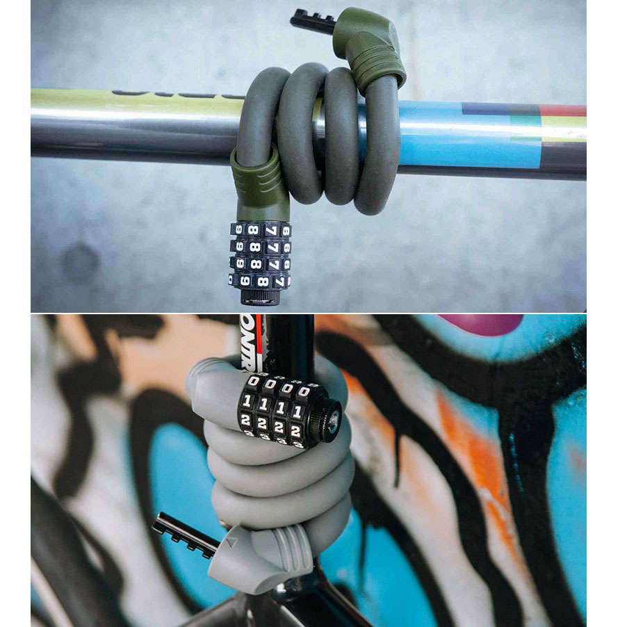 ULAC 1970 グレー メモリーケーブルロックコンボ | アクセサリー,カギ