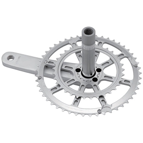 クラシカルなシルバーパーツ　クランクセット 53T 170mm シルバー 未使用 クラシカルなシルバーパーツ クランクセット 53T 170mm シルバー