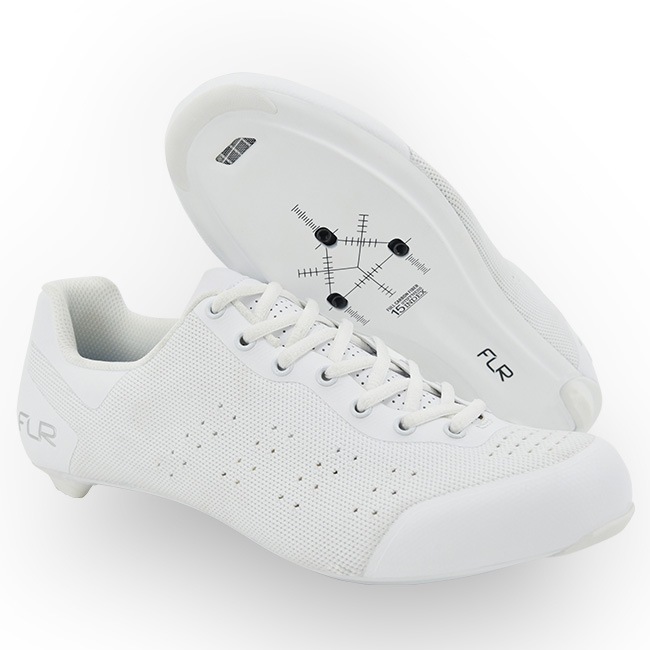 FLR ロードシューズ ホワイト　27cm fnt-9 knit FLR FNT-9 V2 KNIT (ピュアホワイト) エフエルアール FNT 9 ニット