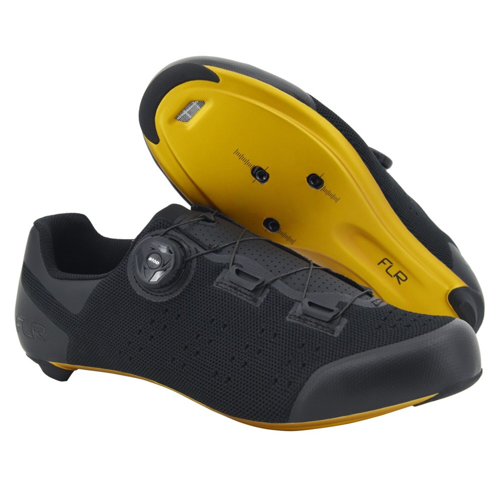 FLR FNT-5 ミッドナイトゴールド シューズ | シューズ,ロードバイク用