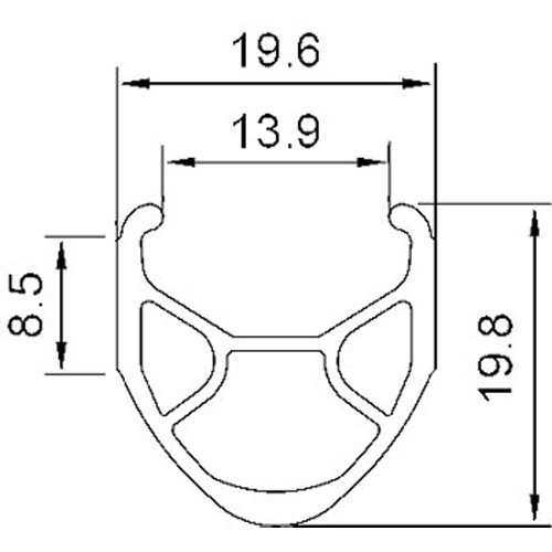 アレックスリム R450 650(571) 32H FV CSW シルバー リム | ロード
