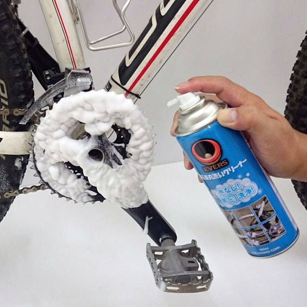 エバーズ 自転車丸洗いクリーナー 480ml 泡洗浄スプレー