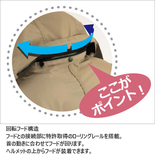 アイリブ 自転車乗りが考えたポンチョ ベージュ[雨] | メンズウェア