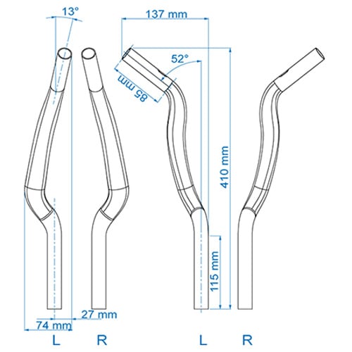 プロファイルデザイン 52 ASA エクステンションバーのみ | ロード