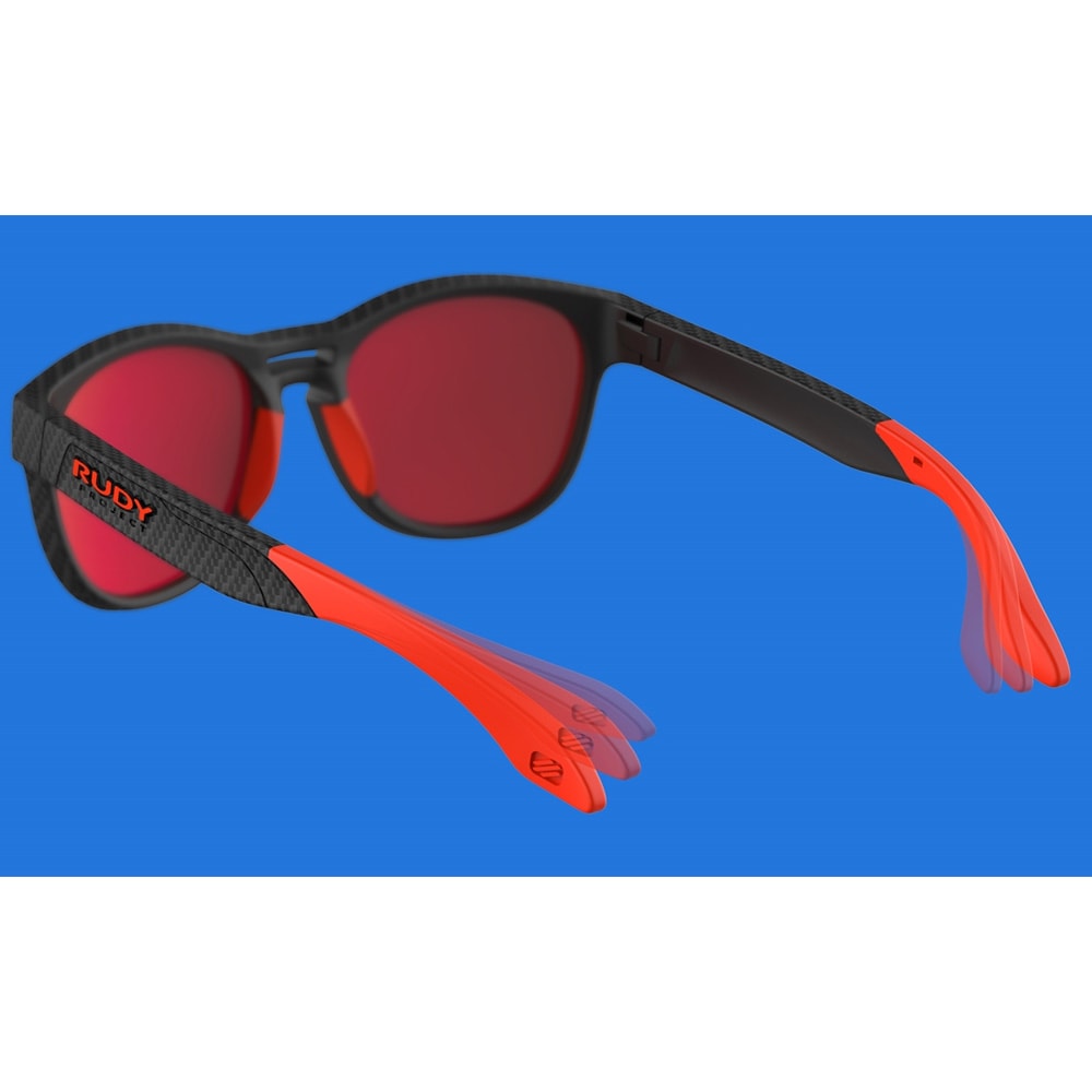 Rudy Project Sunglasses, Spinair 59 Blue Navy Matte, MLS Red