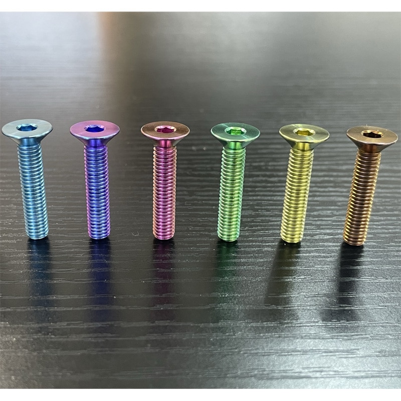 ステムボルト やばい M5 セット6本入 ブルー 青 