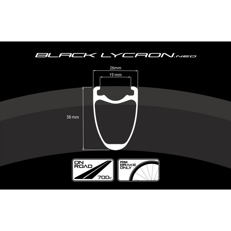 P＆Pコンポーネンツ BLACK LYCAON.NEO リムブレーキ用カーボンホイール