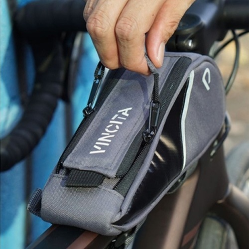 ヴィンチタ トップチューブバッグ for road bike グレー バッグ,トップチューブバッグ,ヴィンチタ ワールドサイクル 通販