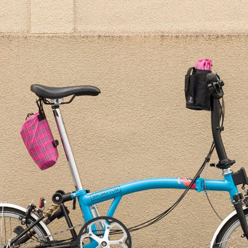Brompton 折りたたみ自転車 紺　輪行バッグ・ライト・鍵付きミニベロ小径車 BROMPTON ( ブロンプトン ) 折りたたみ自転車 P LINE EXPLORE 12