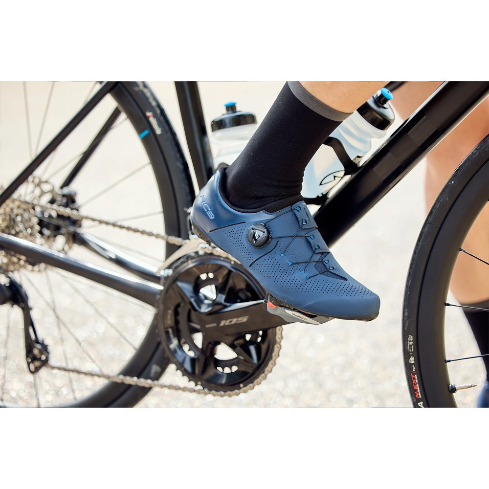 シマノ SH-RC302 ネイビー ノーマルタイプ SPD-SL シューズ | すべての