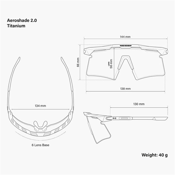シーコンスポーツ AEROSHADE 2.0 TITANIUM UAE EMIRATESホワイトレッド