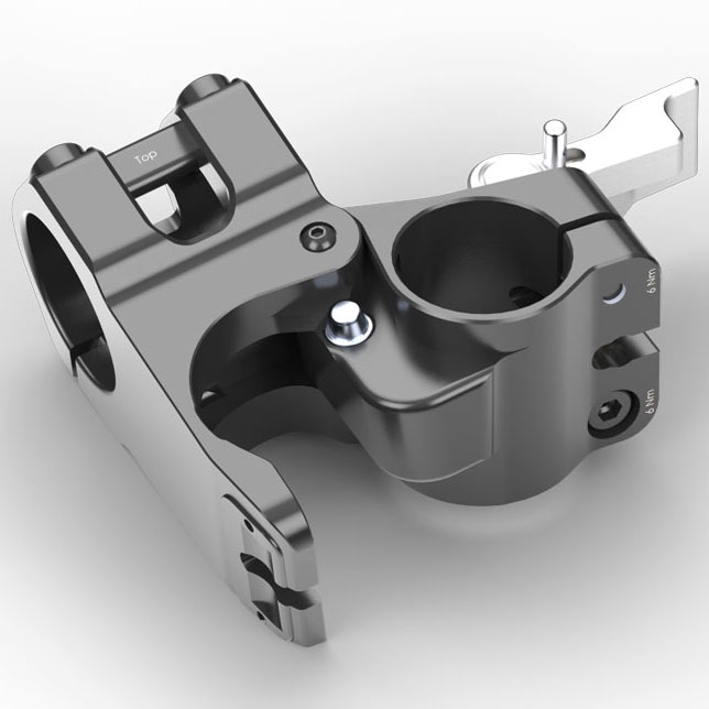 ROCKER PARTS RocHead Bend MAX 90度角度変更ステム 50mm ブラック