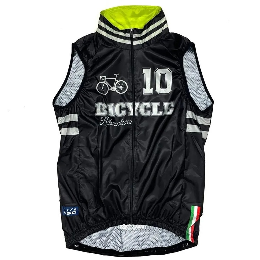 セブンイタリア Adventure Bicycle Gilet ブラック | メンズウェア