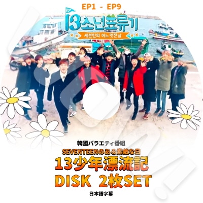 SEVENTEEN 13少年漂流記 1-2 2枚SET (ep1-ep9) 完 日本語字幕あり