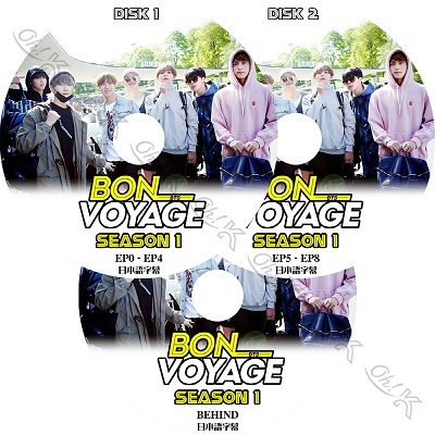 K-POP DVD BTS BON VOYAGE SEASON1 3枚SET (EP0-EP8+BEHIND) 日本語