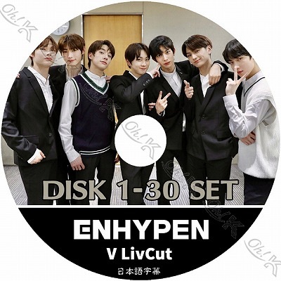 K-POP DVD ENHYPEN V LIVE CUT 30枚SET (2020.09.19-2021.12.31) 日本 