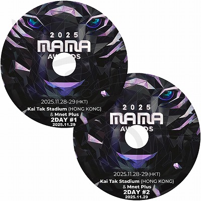 K-POP DVD A 2025 Mnet Asia Music Awards IN HONGKONG 2DAY 2枚SET