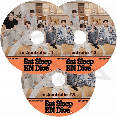 K-POP DVD A ENHYPEN EAT SLEEP EN DIVE IN AUS 3枚SET EP00-EP04+