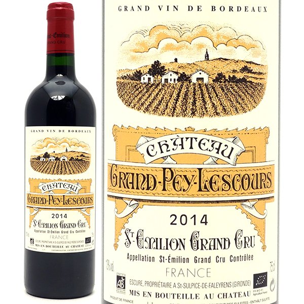2014 シャトー グラン ピュイ レスクール 750ml サンテミリオン特級 ボルドー フランス 赤ワイン コク辛口 ワイン ^AKPL0114^