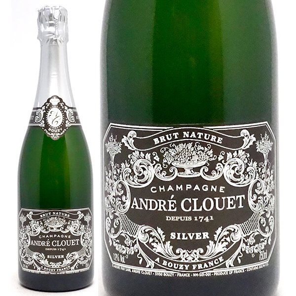 シルバー ブリュット ナチュール 750ml アンドレ クルエ シャンパーニュ 白シャンパン コク辛口 ワイン ^VAAC26Z0^