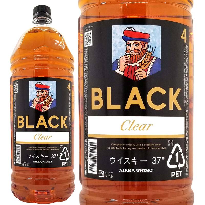 ニッカ ブラック ニッカ クリア 37度 4000ml 4L ニッカウヰスキー 正規品 ウイスキー ^YANWBNX0^