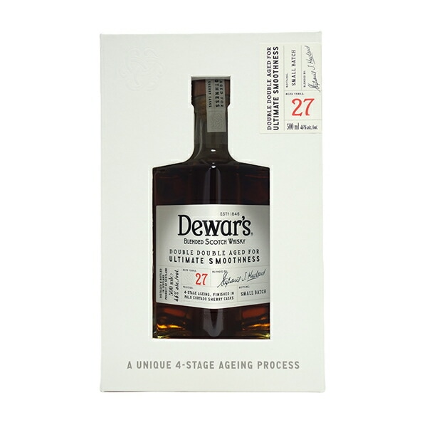 デュワーズ ダブルダブル 27年 40度 500ml 箱付 正規品 スコッチウイスキー ブレンデッド ^YCDS27I0^