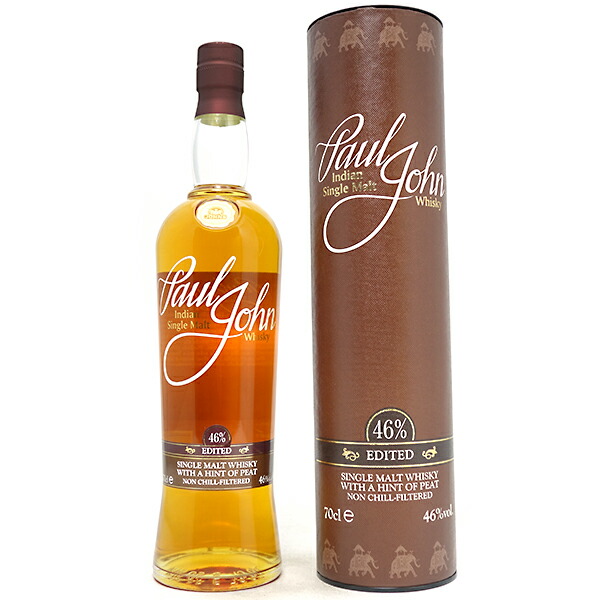 ポール ジョン エディテッド シングル モルト ウイスキー 46度 700ml 正規品 インディアン ウイスキー ^YKPJEDZ0^