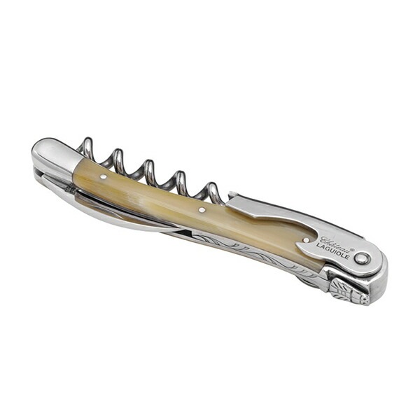 【送料無料】★代理店より直送★ シャトーラギオール ブラウン ソムリエナイフ SL300BR 専用革ケース付 水牛の角 ハンドメイドの為、納期について多少のお時間を頂くケースがございます ^ZCSNCL51^