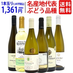 ワイン ワインセット 名産地 代表ぶどう品種 白６本セット 送料無料 飲み比べセット ギフト 大人気 ^W0S333SE^