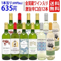 ワイン ワインセット ワイン誌高評価蔵や金賞蔵ワインも入った辛口白１２本セット 送料無料 飲み比べセット ギフト (6種類 各2本) 大人気 ^W0ZSA8SE^