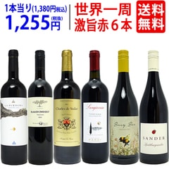 ワイン ワインセット 世界一周ワインの旅 ６ヶ国飲み比べ赤６本セット 送料無料 飲み比べセット ギフト 大人気 ^W0WP08SE^