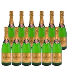 【12本セット 送料無料】フランス産 シャルマ製法 スパークリングワイン ル ブーセ ブラン ド ブラン ブリュット ヴァン ムスー 750ml×12本 白泡 コク辛口 ワイン ^VBBO06KC^