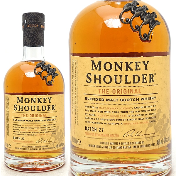 モンキー ショルダー ブレンデッド モルト 40度 箱なし 700ml 正規品 スペイサイド スコッチウイスキー ^YCMKBMJ0^