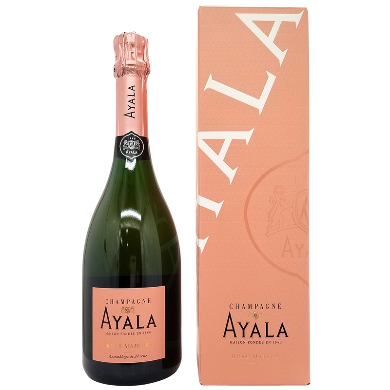 アヤラ ブリュット ロゼ マジュール 正規品 箱付 750ml シャンパン フランス シャンパーニュ ロゼ泡 コク辛口 ワイン ^VAAY15Z0^