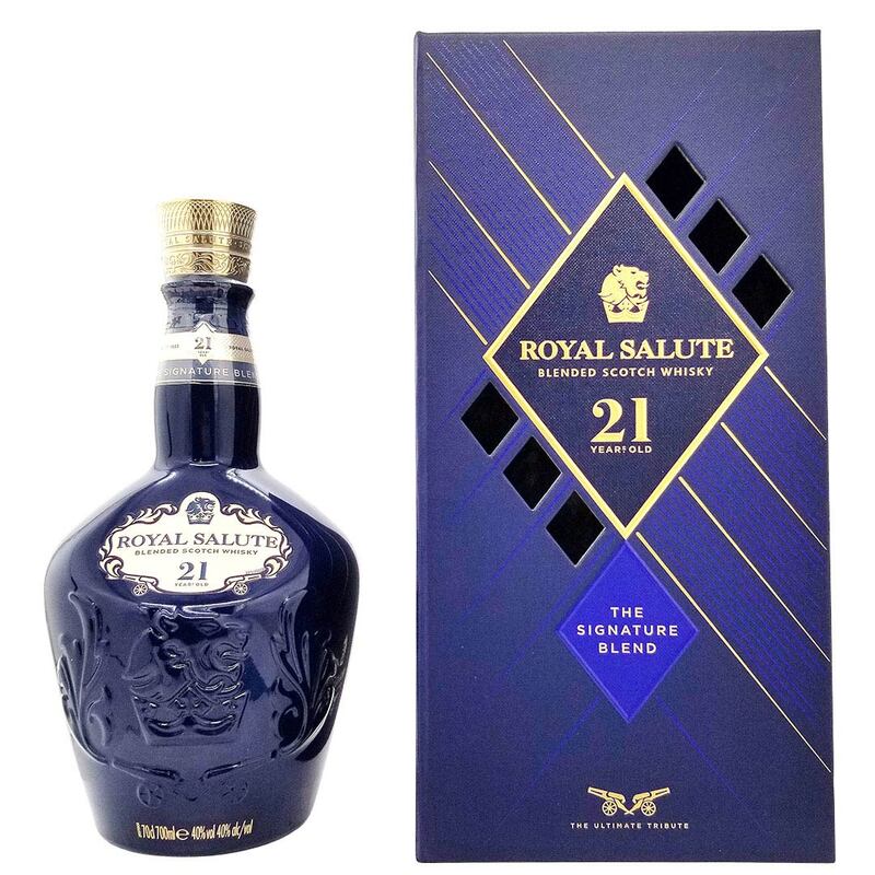 ローヤルサルート 21年 シグネチャー ブレンド ブルー (ロイヤル) 40度 箱付 700ml 並行品 ブレンデッド スコッチウイスキー ^YCRS21JB^