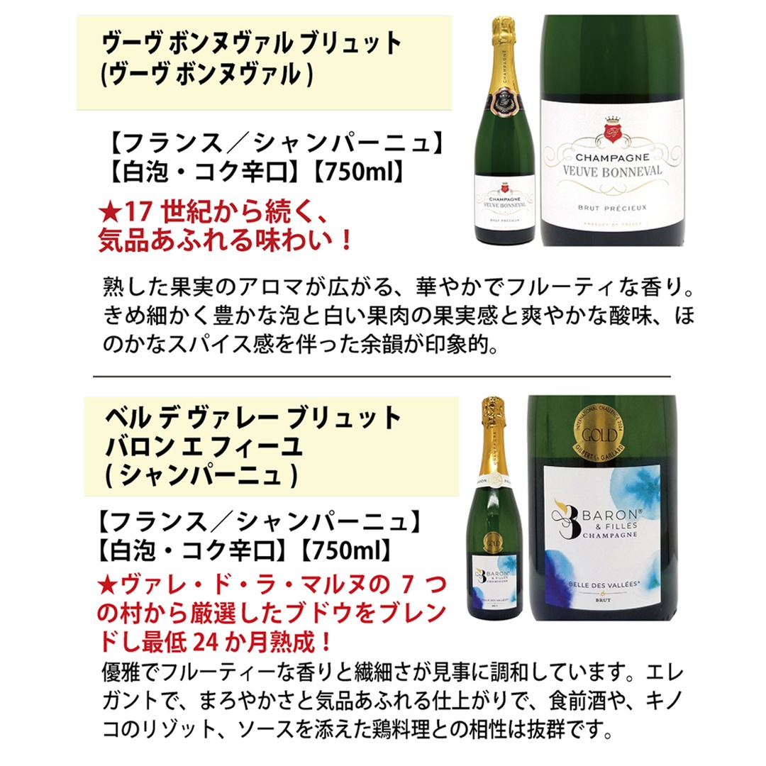 ワイン ワインセット 極上直輸入 超豪華シャンパン（フランス シャンパーニュ産）9本セット 大人気 送料無料 飲み比べセット ギフト ^W0CQ10SE^