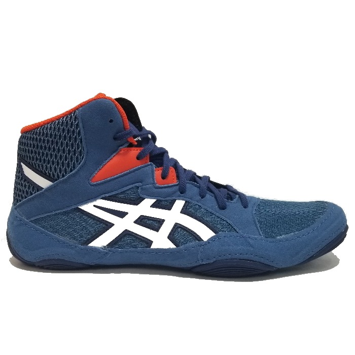 アシックス･スナップダウン３ (ASICS SNAP DOWN 3) [Azure/Red]-レスリングショップ　イーレッスル