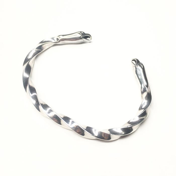 アクセサリー LarrySmithEAGLE DOUBLE FACE TWIST BANGLE DOUBLE EAGLE HEAD TWISTED BRACELET | LARRY SMITH(ラリースミス