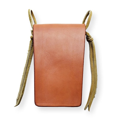 MEDICINE BAG STYLE S | NATIVE SPIRIT,LEATHER | WESTERN RIVER