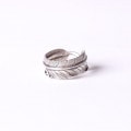 JUNK COIN  SHARP FEATHER RING