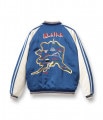 Lot No. TT14974-125 / Late 1950s Style Acetate �� Quilt Souvenir Jacket ��KOSHO & CO.�� Special Edition ��ALASKA MAP�� �� ��ALASKAN EAGLE��