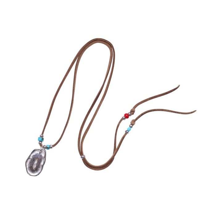 CLOUD PENDANT(TURQUOISE BEAD & RED GLASS BEAD SET) | LARRY SMITH