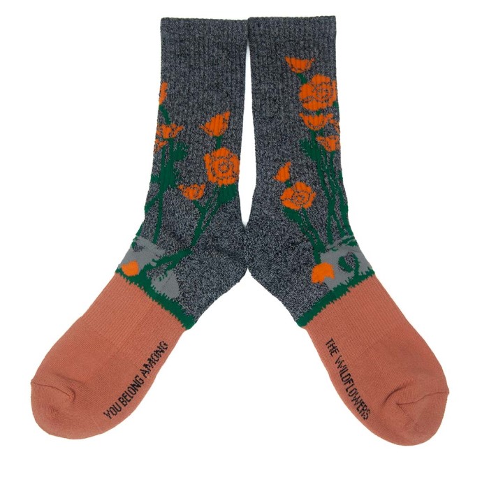 WILD FLOWERS Socks AMPAL CREATIVE WESTERN RIVER ONLINE STORE
