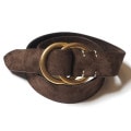 Lot 6044 SUEDE W RING BELT