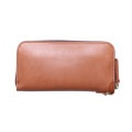 WALLET ROUND ZIP 4��COWHIDE