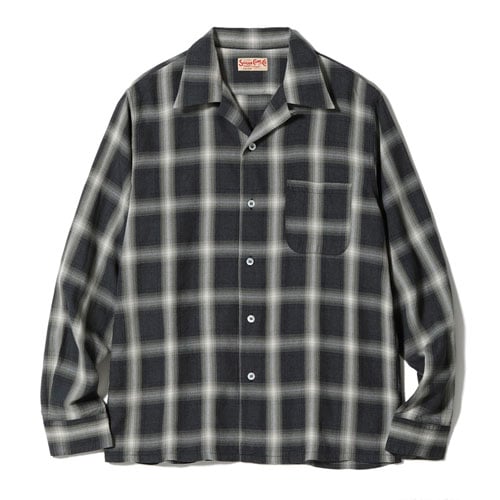 Lot No. SC29377 / RAYON COVERT CHECK OPEN SHIRT | TOYO ENTERPRISE
