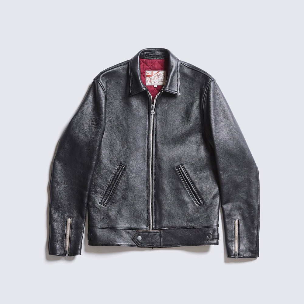 AD-01 SHEEPSKIN CENTER-ZIP JACKET | ADDICT CLOTHES | WESTERN RIVER